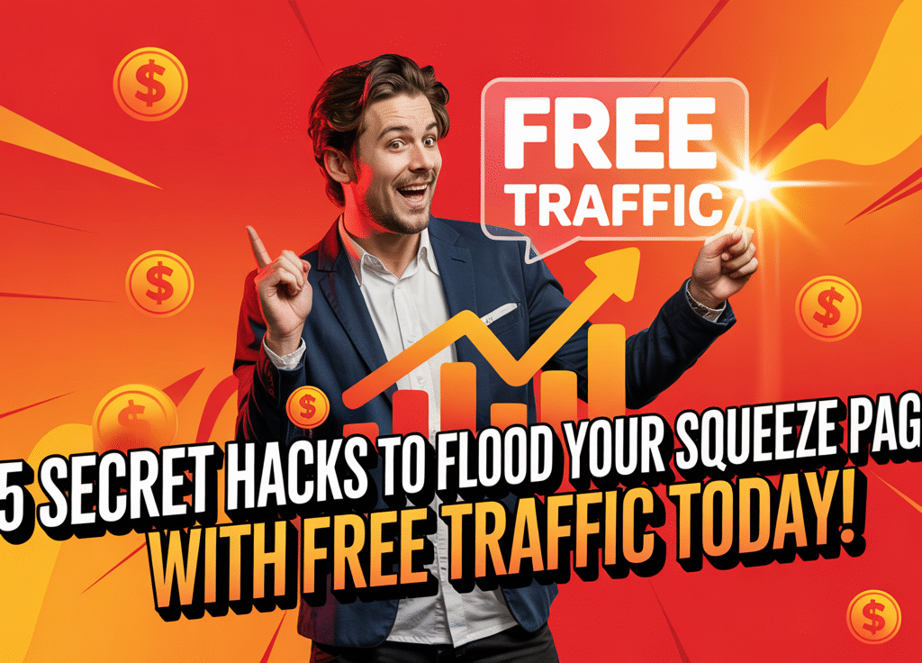 5 Secret Hacks to Flood Your Squeeze Page with Free Traffic