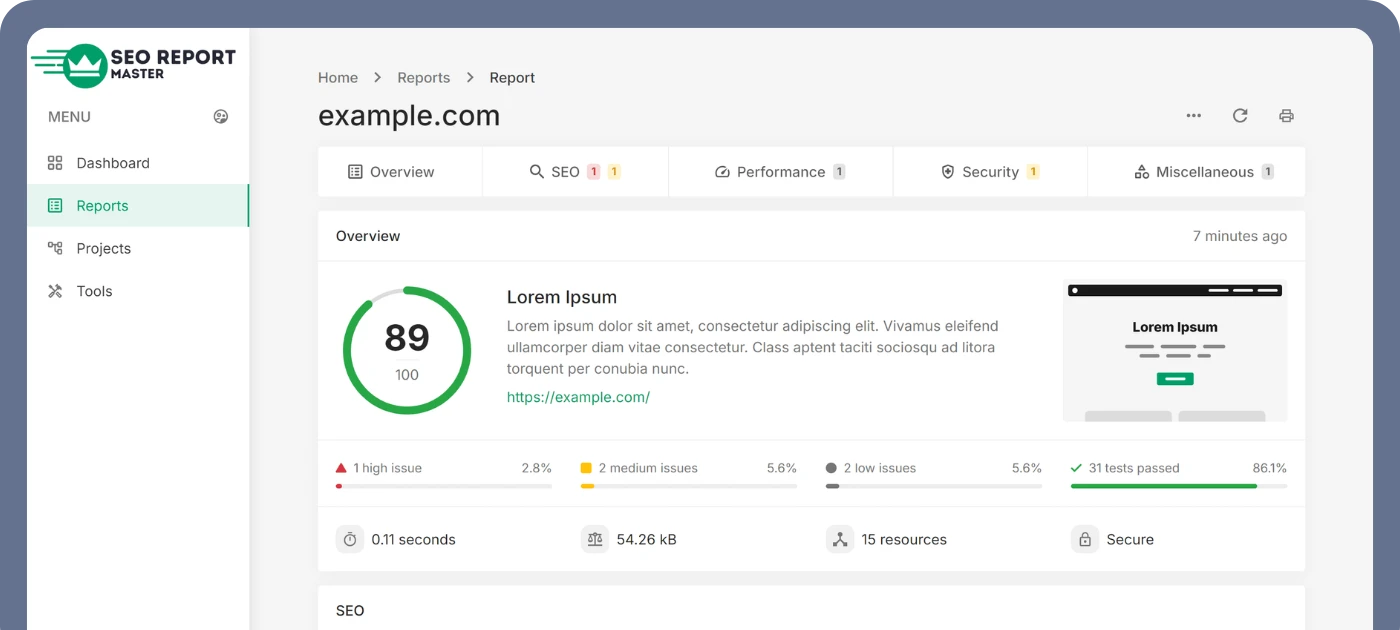 Don’t Settle less:SEO Report Master Pro Lifetime Pricing Win
