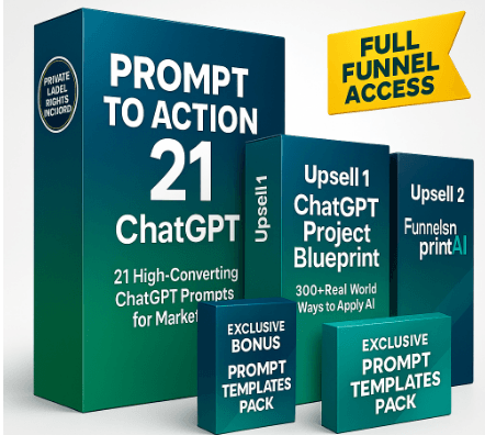 GPT-21 Prompt to Action Review: How to Turn ChatGPT Ideas into Real Income
